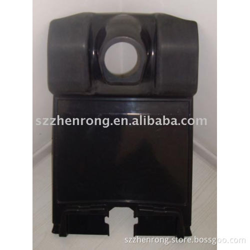 Vacuum formed plastic cover for machine
